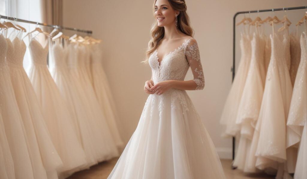 Салон свадебной моды предлагает примерку и консультации по выбору свадебного платья